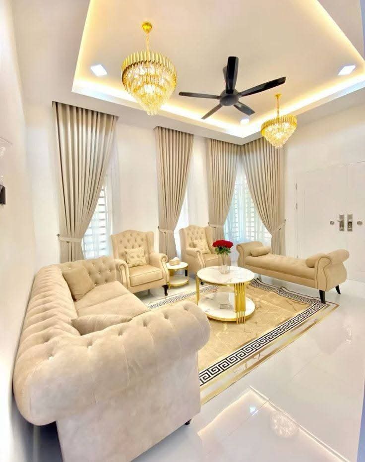 Living room soft furnishings by Onome Luxury Interiors